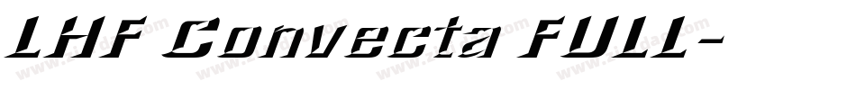 LHF Convecta FULL字体转换